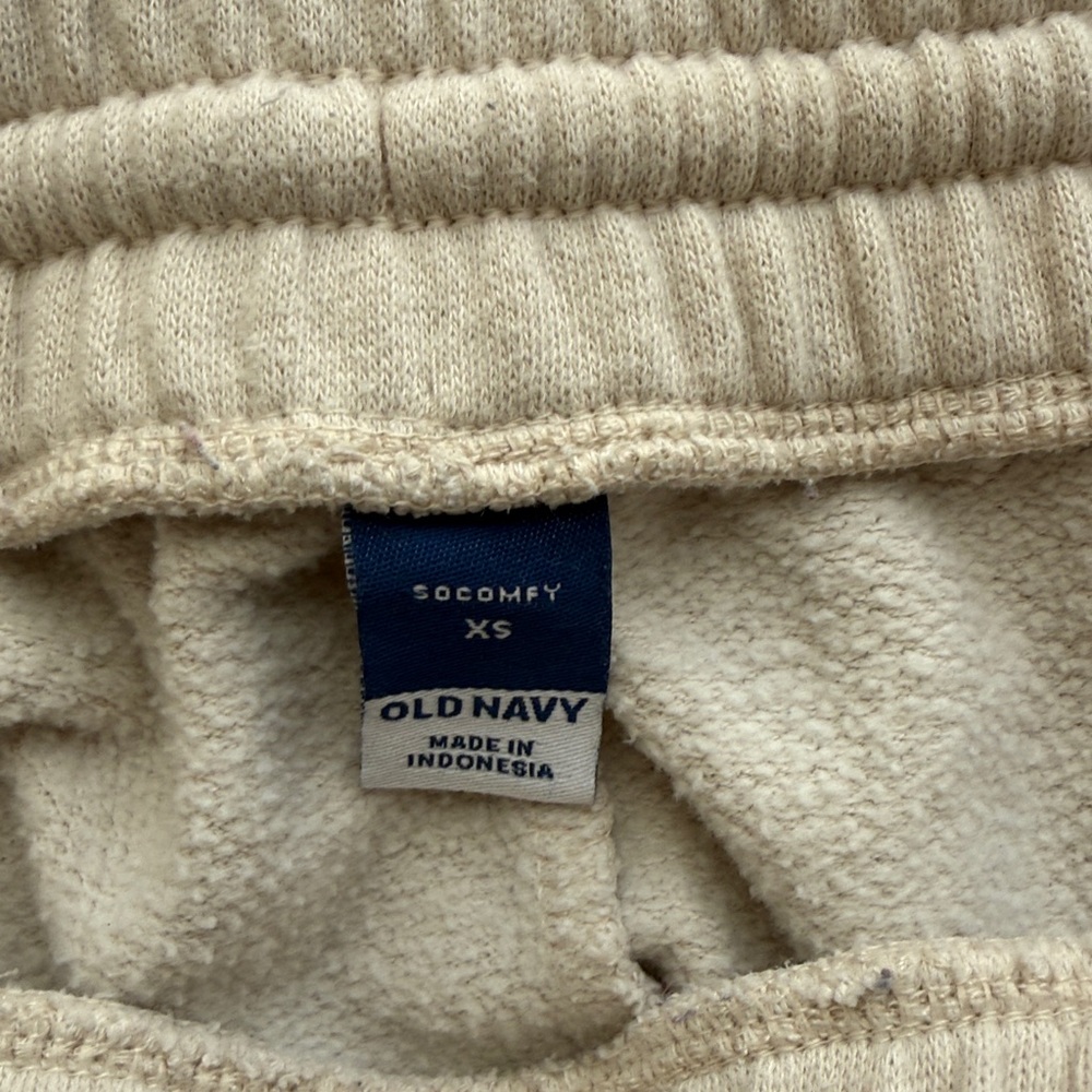 Old Navy Beige Wide Leg Sweatpants - Picture 2 of 3